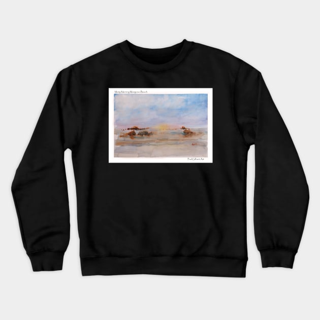 Mangrove Beach Misty Morning - Watercolour Crewneck Sweatshirt by pops